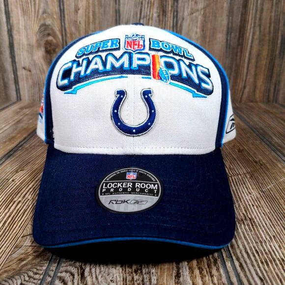 Indianapolis Colts NFL Super Bowl XLI Champions Reebok Hat Cap Snapback NWT - Picture 1 of 8